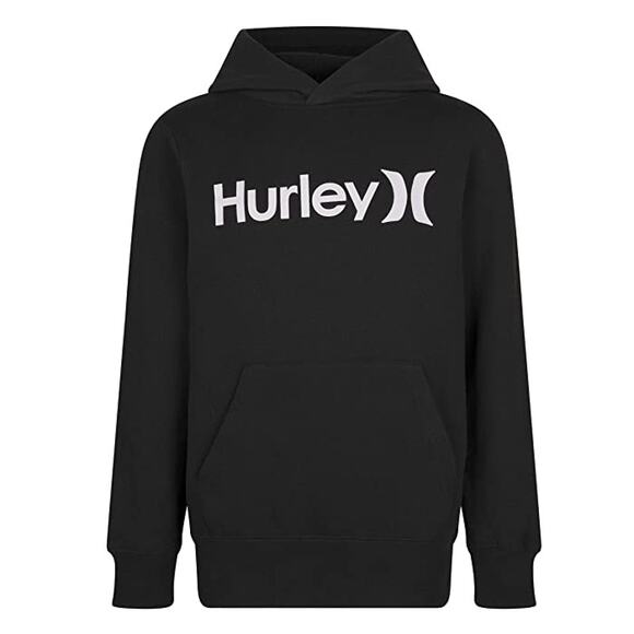 Hurley Kids One and Only Pullover Hoodie  Medium Black NWT - Picture 1 of 4